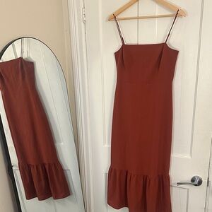 Park & Fifth Terracotta Midi Dress size Medium
